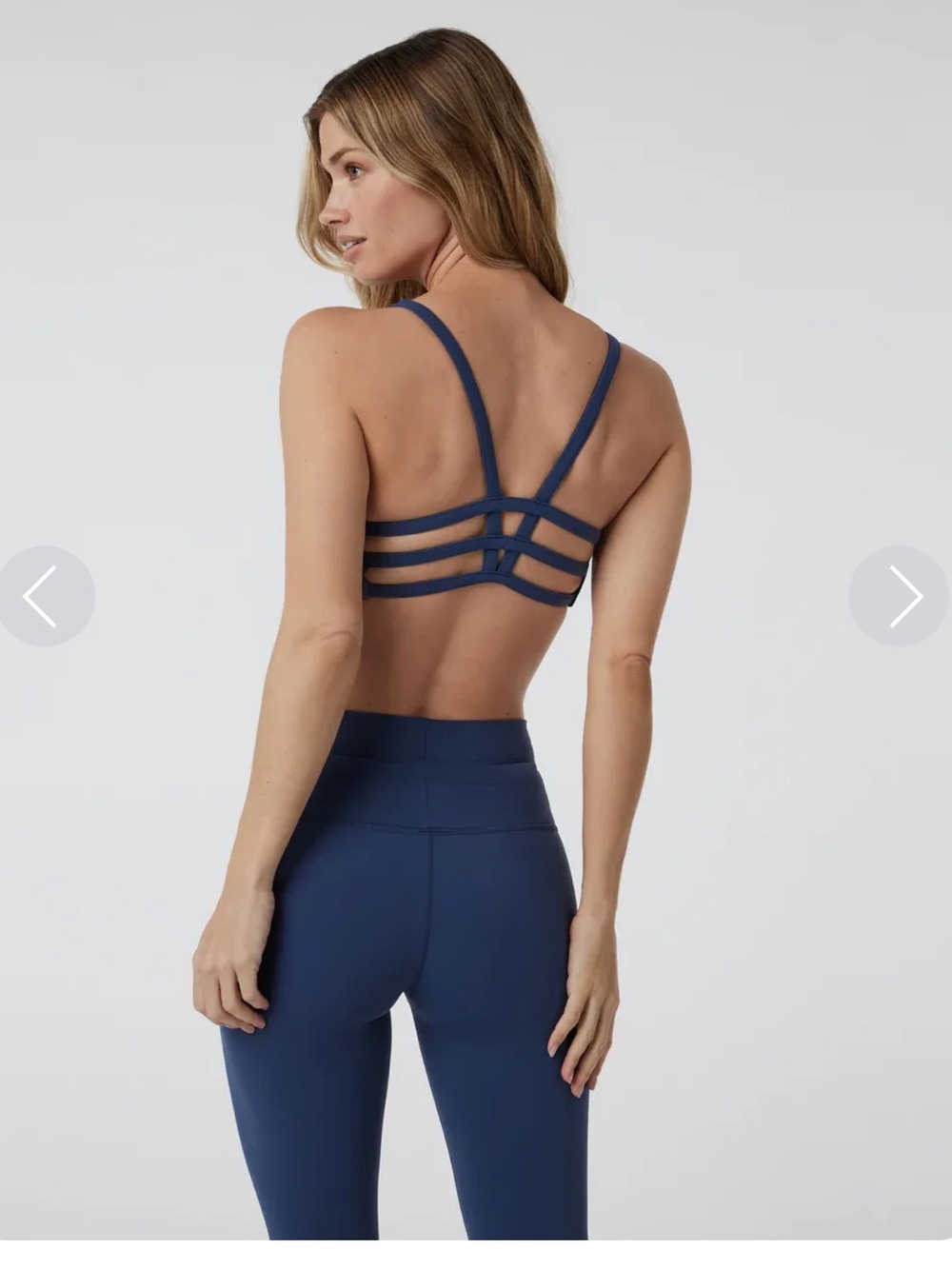 NWT- Vuori WOMEN'S YOSEMITE BRA Size: XL Color: French Blue